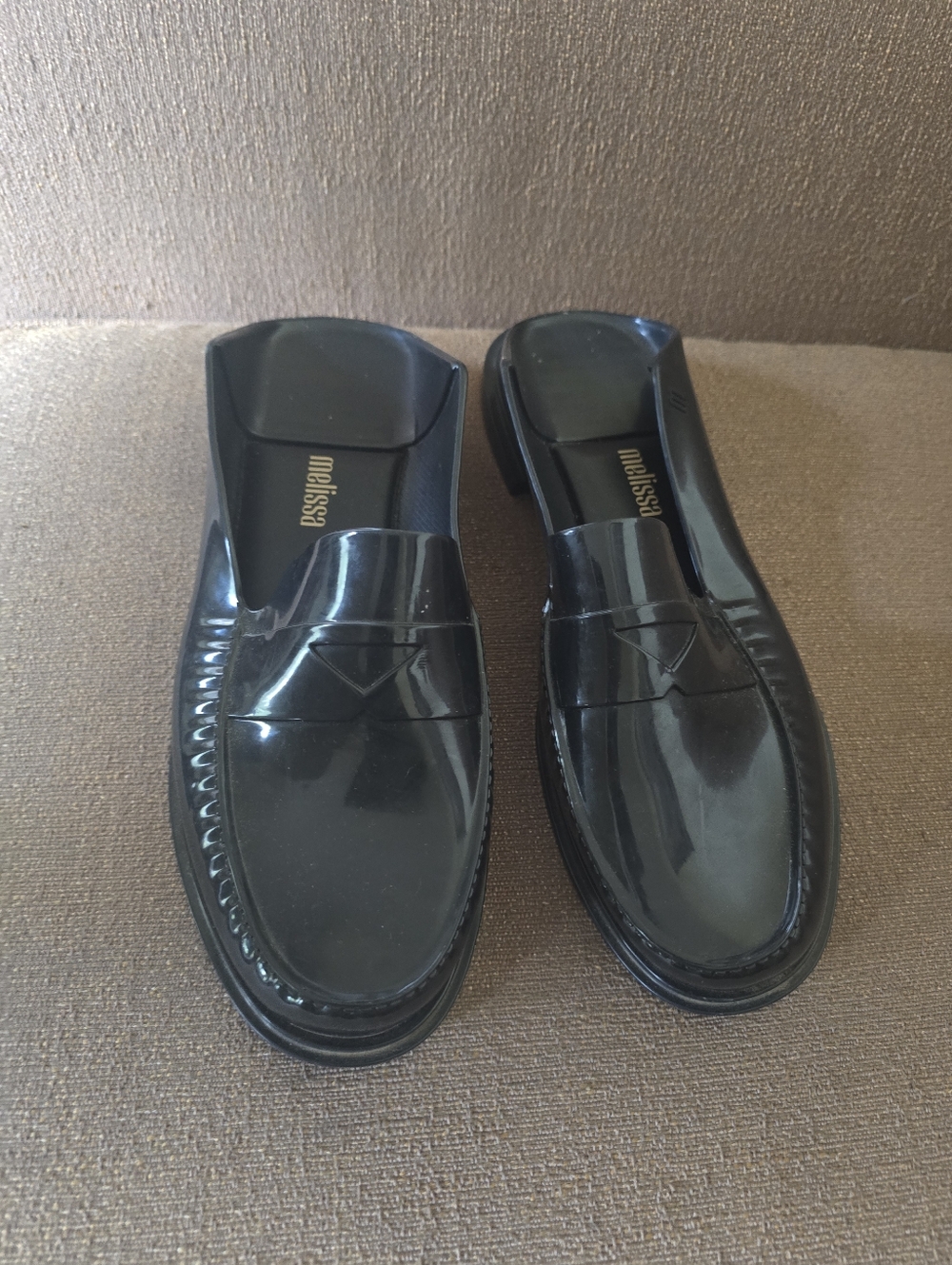 Melissa Black Penny Loafer Slip-Ons